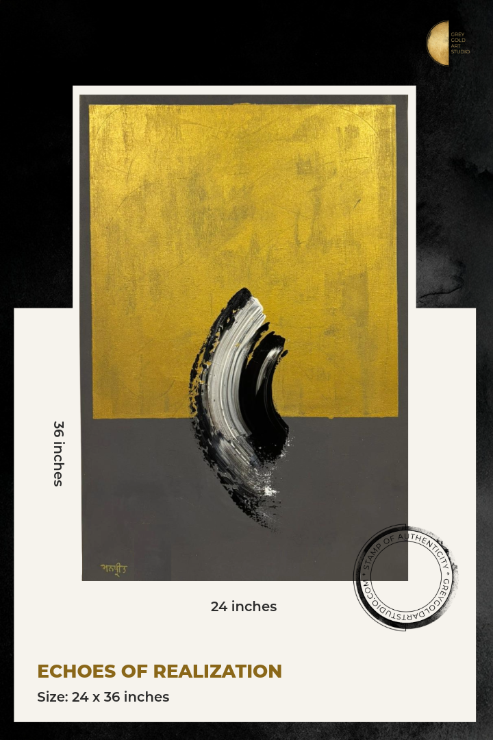 Echoes of Realization - Grey Back ( 24" x 36" )