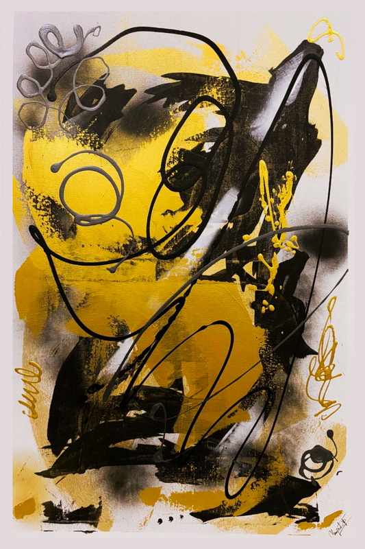 Sorting The Unrest Within - White Back ( 24" x 36" )